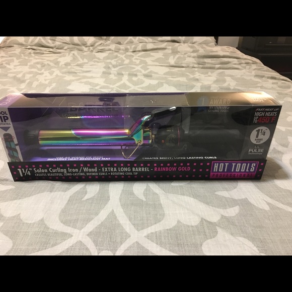 hot tools curling iron extra long barrel